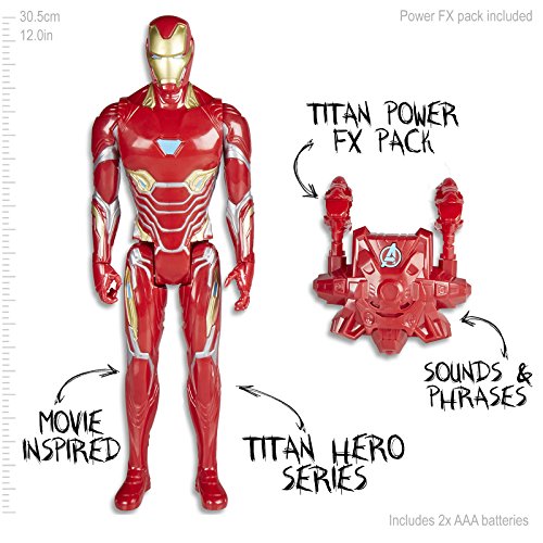 Hasbro MARVEL AVENGERS - Iron Man - Titan Hero Power FX Action Figure - Kids super hero Toys - Ages 4+