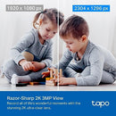 TP-Link Tapo Pan/Tilt Smart Home Security Wi-Fi Camera, Baby Monitor, 2K 3MP, AI Detection & Notification, Night Vision, SD Card Slot, Voice Control, No hub required (Tapo C210)