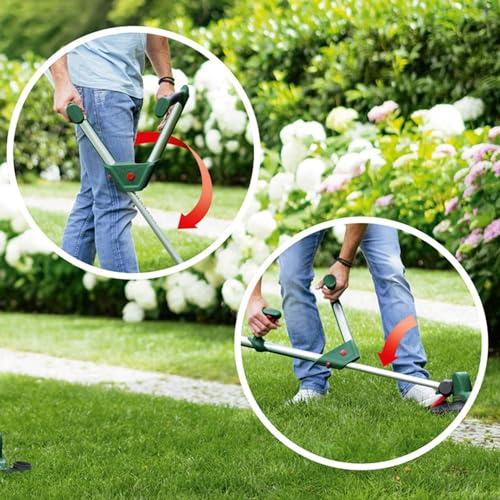 Bosch 18V Cordless Lawn Grass Line Trimmer Whipper Snipper with 1 x 2.5ah Battery & Fast Charger, 26cm, Ergonomic V Handle (UniversalGrassCut 18). Made in Europe