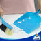 MR.SIGA Dustpan and Brush Set, Pack of 2 Set, Blue & Grey