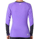 Speedo Women's UPF 50+ Rash Guard Long Sleeve Swim Shirts, Water Beach Surf Swimsuit, UV/Sun Protection Swimwear - Violet/L