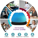 Gel Seat Cushion for Long Sitting, Gel Cushions for Pressure Sores Relief, Double Thick Gel Cushion for Sitting, Seat Cushions for Office Chairs with Breathable Nonslip Cover New