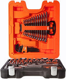 Bahco BHS103 1/4" - 1/2" Socket Set, With Combination Spanners, 103 Pcs, Orange