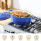 Velaze 7.5 QT Enameled Oval Dutch Oven Pot with Lid, Cast Iron Dutch Oven with Dual Handles for Bread Baking, Cooking, Frying, Non-stick Enamel Coated Cookware