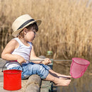 ZENFUN 11 Pack Kids Telescopic Butterfly Nets, 7 Extendable Fishing Nets with 4 Folding Water Buckets, Outdoor Insect Catching Nets, Great for Catching Ladybird, Bugs, Fish, Insect