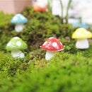 ZDHSOY 20Pcs Fairy Garden Mushrooms - Mini Mushroom Miniature Figurines for Micro Landscape/Bonsai Craft (Miniature Mushroom， 20Pcs)