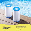 Pool Filter [Set of 4] Pool Filters Type A or C - Replacement Pool Filters for Above Ground Pools - Compatible with All Intex & Bestway Pool Filter Cartridge Pumps, Rated from 500/2,500 GPH.