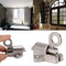 Latch Lock Zinc Alloy Security Pull Ring Spring Bounce Door Bolt for Window Shed Gate Toilet Bedroom