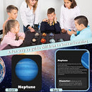 Pllieay 16PCS Solar System for Kids, Solar System Planets Toys for Kids-Space Solar System Eight Planets Bouncy Balls+Planetary Flashcards for Kids Party Favors, Educational Toys, Space Toys for Kids