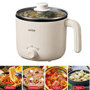 Electric Hot Pot,1.2 Liter Electric Cooker, Rapid Noodles Cooker，Shabu Hot Pot，For Steak, Egg, Fried Rice, Ramen, Oatmeal, Soup，With Over-Heating Protection, Boil Dry Protection