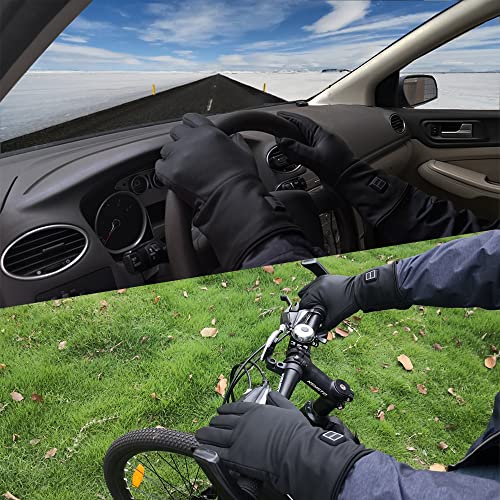 Flexible Electric Heated Gloves, Hand Wear for Arthritis Hands,Ultra-Thin Hand Warmer Gloves Screen Touchable (M)