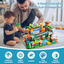 REMOKING Large Marble Run Building Blocks,171PCS Puzzle Race Track Compatible with All Major Brands,Construction Building Big Blocks Toys,STEM Learning Toy,Gift for Kids Boys Girls Age 3 4 5 6 7+