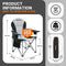 KingCamp Camping Chair Lawn Chair Folding Camping Chairs for Adults Folding Camp Chair With Lumbar Support+Adjustable Armrest+Cooler Bag Cup Holder,Side+Head Pocket,For Picnic, Camp,Fishing,Max 353lbs