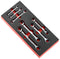 FACOM MODM.64J7 Foam Module with 6 Ratchet Ring Spanner 12 Point 6-19 mm Metric Pack of 1
