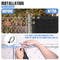 E&K Sunrise 5' x 25' Black Fence Privacy Screen, Commercial Outdoor Backyard Shade Windscreen Mesh Fabric 3 Years Warranty (Customized Set of 1