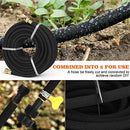 Soaker Hose 150 FT for Garden with 1/2" Diameter Irrigation Hose Save 70% of Water Solid Brass Interface Eminently Suitable for Lawn and Garden Bed Cover