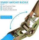 10 Pcs Ratchet Straps, Endless Ratchet Straps, 20 FT Ratchet Tie Down Straps No Hook Tie Down Ratchet Straps for Bundling Goods Transporting Luggage Motorcycle (Blue)