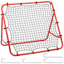 Swpeet Duarble Foldable Football Training Rebounder Net with Thickened Tube and Rope Assortment Kit, Training Soccer Kickback Target Goal Net Perfect for Backyard Soccer Practice and Soccer Training