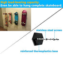 2 Packs Skateboard Wall Mount Display Skate Deck Wall Mount Vertical Function