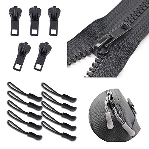 YaHoGa 143 Pieces Zipper Repair Kit Zipper with Zipper Install Plier for Bags, Jackets, Tents, Luggage, Backpacks, Sleeping Bag