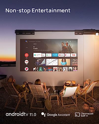 XGIMI MoGo 2 Pro 1080P Portable Projector, Mini Projector with WiFi and Bluetooth, Android TV 11.0, 400 ISO Lumens, 2X8W Speakers, Supports 4K, Auto Focus, Object Avoidance, and Screen Adaption