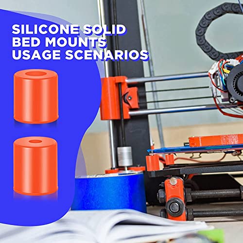 Laiaouay 16 Pieces 3D Printer Bed Clips Clamp Hot Bed Glass Platform Fix Clamps and Silicone Leveling Solid Bed Mounts Set