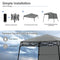 Tangkula 7x7 Ft Pop Up Canopy, Slant Leg Outdoor Canopy with Carry Bag & 4 Stakes, Compact Portable Canopy Tent for Hiking Camping Fishing & Picnic (7'x7' Base; 6'x6' top)