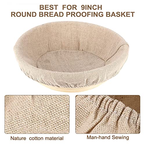 6 Packs Bread Banneton Proofing Basket Cloth Liner for Bread Basket, Special Dough Proofing Tools