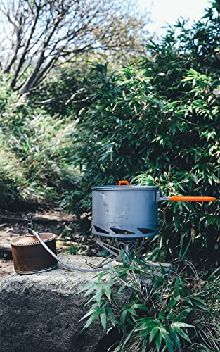 Fire-Maple Feast Heat Exchanger Set | Compact Camping Cookware Kit | Nested Design | Contain with a Pot, Kettle and Non-Stick Frypan | Ideal for Fishing, Picnic and Camp use