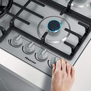 Hisense GM773XF 75cm 5 Burners Built-in Gas Hob with Easy Clean Surface, Wok Burner - Stainless steel