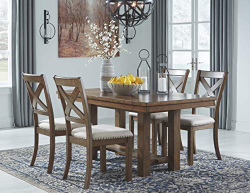 Signature Design by Ashley Dining Room Chair, Wood, Beige