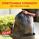 Glad Forceflex Trash Bags, Multipurpose Rubbish Bags with Stretchable Strength, Fits 30 Gallon Can, 25 Count