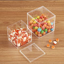 10 Pieces Clear Acrylic Boxes with Lid, 5.5x5.5x5.5cm Square Cube Acrylic Display Case Storage Boxes Organizer Containers for Candy Jewelry Collectibles