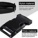 10 Yards Nylon Webbing with 10 Sets Flat Side Buckles and Tri-Glide Slides for DIY Making Luggage Straps and Backpacks (1 Inch)