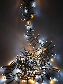 1000 LED 14.5M Cluster Lights Christmas Lights with 8 Modes and Memory Function (Warm White)