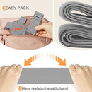 2-Pack Elastic Luggage Straps with Suitcase Bungee, Adjustable Bag Belt Travel Accessories - Gray/Orange