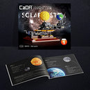 CADA Solar System Building Kit,865/pcs MOC 4477 CADA Master C71004W Bricks for Kids and Adults,（Designer: JK Brickwords） Contains Moon Earth and Sun Orrery Model,Compatible with Lego