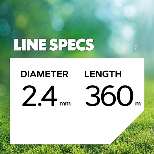 Oregon Nylium Star Shaped Strimmer Line Wire for Grass Trimmers and Brushcutters, Five Cutting Edges for Clean Finish, Professional Grade Heavy Duty Nylon, Fits Petrol Strimmers, 2.4mm-360m (‎104885E)