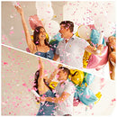 Gender Reveal Confetti Cannon - 2 Pack - Butterfly Shape Pink Gender Reveal Cannons | Baby Gender Reveal Poppers | Girl Gender Reveal Pink Party Popper Confetti Shooter | Pink Confetti Poppers
