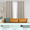 Lwiiom Double Curtain Rods with Aluminum Bouquet Brackets and Round Finials,Matte White Curtain Rods for Windows 72 to 144 inch,1-Inches Front and 5/8 Inches Back Double Window Drapery Rod for
