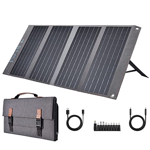 BigBlue 36W Solar Charger PD20W USB C+ USB A + DC Outputs, IP54 Solar Panel for Camping, Foldable and Fast Charging, Compatible with Mobile Phone, iPad etc