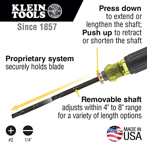 Klein Tools 32751 4 To 8-102 To 208Mm Adjustable Length Screwdriver