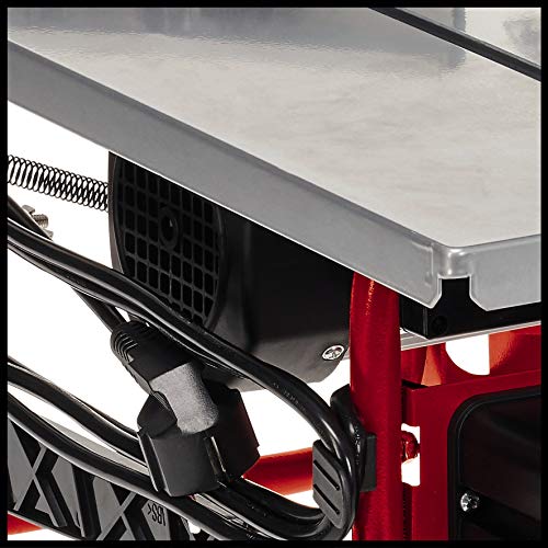 Einhell TC-TS 200 Table Saw | Angle Cuts (To 45°), Angle Stop (+/- 60°) For Mitre Cuts, Dust Extraction Adaptor | Powerful, Compact And Portable Circular Bench Saw For Woodworking
