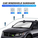 KUST Windshield Sun Shade for Dodge Journey SUV 2009-2019 Sunshade Foldable Sun Visor Protector Blocks UV Rays Keep Your Car Cooler