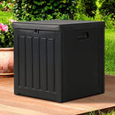 Gardeon Indoor/Outdoor Storage Box 80L with Lockable Lid for Patio Cushions, Pool Accessories, Toys, Gardening Tools, Sports Equipment, Waterproof and UV Resistant, Black