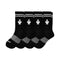 BOMBAS 4 PACK Mens Calf Socks Black Medium, Blck, Medium