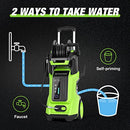 ADVWIN Electric Pressure Washer (Green-3900PSI) LCD 3 Modes Touch Control | Speed Adjustable