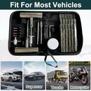 Universal Tire Repair Kit, 37PCS Tire Repair Tools, Heavy Duty Car Emergency Tool Kit for Flat Tire Puncture Repair, Tire Plug Kit Fit for Car, Motorcycle, Jeep, RV, ATV, SUV, Truck, Lawn Mower, etc.