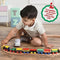 Play22 Wooden Train Set 12 PCS - Train Toys Magnetic Set Includes 3 Engines - Toy Train Sets for Kids Toddler Boys and Girls - Compatible with Thomas Train Set Tracks and Major Brands - Original