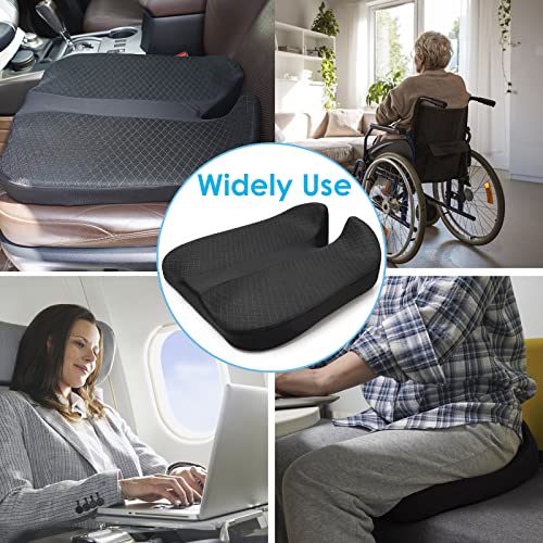 2023 Upgrades Car Coccyx Seat Cushion Pad for Sciatica Tailbone Pain Relief, Heightening Wedge Booster Seat Cushion for Short People Driving, Truck Driver, for Truck Accessories Office Chair